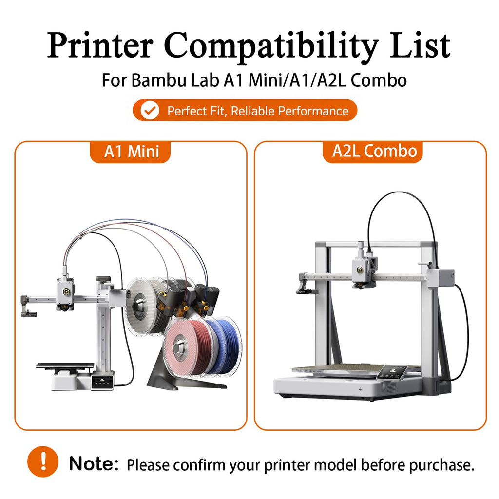 2 Pack 0.4mm A1 Mini/A1/A2L Hotend Kit Hardened Steel Nozzle for Bambu Lab