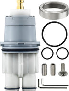 LOWCUS Shower Cartridge Replacement for Delta RP46074 (2006-Present) 1-Pack, Compatible with Delta 13 14 Series Single Handle, Includes Bonnet Nut, Fix Leak or Drip, Temperature or Pressure Issues