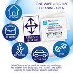Glasses Wipes Lens Cleaner - Lens Wipes for Eyeglasses - 600 Pre-moistened Individually Wrapped Wipes for Eye Glasses, Electronics, Phone, Computer, Laptop Screen - Camera Lens Cleaner - Made in EU