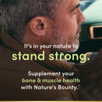 Nature's Bounty Calcium Magnesium & Zinc Caplets, Immune & Bone Health, Daily Supplement, 1000mg Calcium, 400mg Magnesium, 600 IU Vitamin D, Gluten Free, 100 Caplets