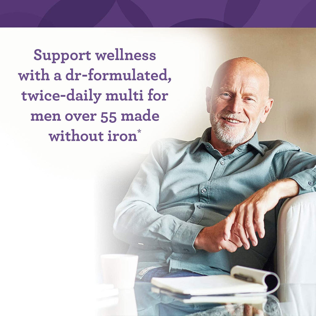 INNATE Response Formulas Mens Multivitamins 55+, Daily Multivitamin For Men Over 50, with Vitamin C, B12, D3, Choline & Methylfolate, Vegetarian, Non-GMO, Gluten-Free - 120 Tablets (60 Servings)