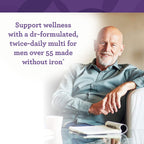 INNATE Response Formulas Mens Multivitamins 55+, Daily Multivitamin For Men Over 50, with Vitamin C, B12, D3, Choline & Methylfolate, Vegetarian, Non-GMO, Gluten-Free - 120 Tablets (60 Servings)