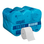 Compact Coreless 1-Ply Recycled Toilet Paper by GP PRO (Georgia-Pacific), 19374, 3,000 Sheets Per Roll, 18 Rolls Per Case