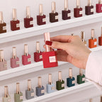 Double Rhythm 28Pcs 0.5Oz Gel Nail Polish Set Same Color Same Bottle Soak Off Gel Polish Kit Nail Art Manicure Salon DIY at Home for Women (Burgundy Green Collection-T24-1)
