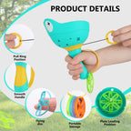daboot Outdoor Flying Disc Launcher Toys for Kids Ages 4-8 (Red & Green)