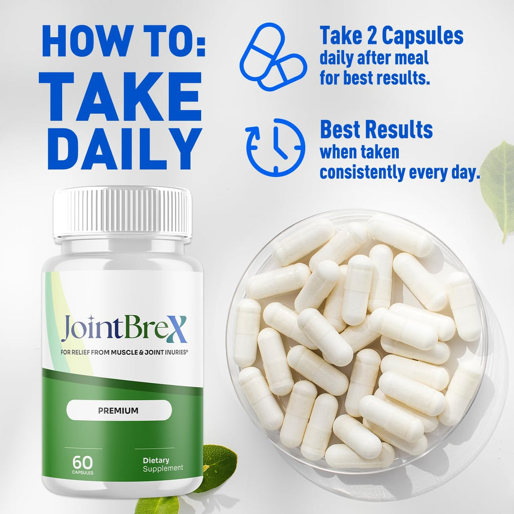 (5 Pack) JointBrex Capsules, Joint Brex Pills with All Natural Ingredients, Advanced Overall Health Wellness Supplement with Maximum Strength Healthy Lifestyle Vitamins for Women and Men(300 Capsules)