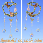 Suncatcher - Amethyst Moon Crystal Sun Catcher Window Hanging