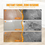 NXPPYY Floor Cleaning Solution Compatible with Tineco iFLOOR Series, All Robot Vacuums & Wireless Wet-Dry Mops, 4 Bottle Floor Cleaner Refill, Orange Scent