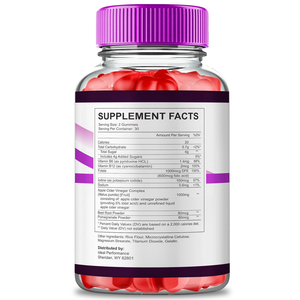 VitaRenew Advanced Gummies for Skin Health, VitaRenew Gummies for Skin Health - Maximum Strength, Keto+ ACV Gummys, All Natural Support Formula Keto+ACV, Vita Renew Gummy Reviews (3 Pack)