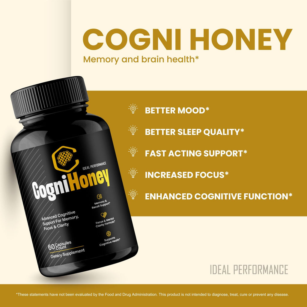 IDEAL PERFORMANCE CogniHoney Capsules, CogniHoney Pills Reviews (5 Pack)
