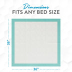 Inspire Super Absorbent Disposable Bed Pads for Chronic Incontinence Ultra Thick and Absorbent Bed Pads Disposable Adult | Pee Pads for Adults (36" X 36" Pack of 50) XX Large
