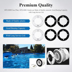 SPX1408B Face Plate & SPX1408C Gasket Compatible with Hayward Pool SP1408 SP1411, SP14071 Inlet Return Wall Fitting Kit,Vinyl Swimming Pool Return Wall Fitting Kit W/4 Face Plates, 8 Gaskets,16 Screws