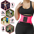 VENUZOR Waist Trainer Belt for Women - Waist Cincher Trimmer - Slimming Body Shaper Belt - Sport Girdle Belt (UP Graded)(FL Pink,2XL)