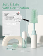 Momcozy Baby Bottle Brush Kit, Push-Press Foam Design, Green