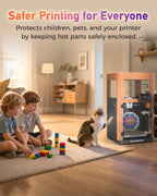 FLASHFORGE AD5X Enclosure Kit, DIY Colors & Style, Optimized Design, Reduced Noise and Odor, Suitable for High-Temperature Filament Printing