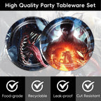 40Pack Venom Party Supplies include 20 plates, 20 napkins for The Ven-ombirthday party decoration