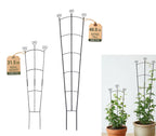 2 Pack Trellis for Climbing Plants Indoor, 31.5 Inch & 46.5 Inch Garden Plant Trellis for Climbing Plants Outdoor, Expandable House Plant Support for Pothos, Ivy, Monstera, Hoya, Black