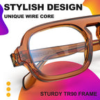 VISOONE Aviator Computer TR90 Blue Light Blocking Glasses For Women Men JANE