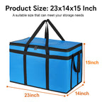 Bodaon 3 Pack Insulated Food Delivery Bags with Hard Bottom, XXXL Cooler