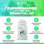 TrueShape Nutrition Essential H2 Fizzy Molecular Hydrogen Tablets for Water Nutritional Supplement (Unflavored, 60 Servings)