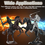 KARUIQIQI Medieval Castle Toy Knight Toy Soldier Figures Army Men Toys, The Medieval Times Middle Ages DIY Castle Building (B)