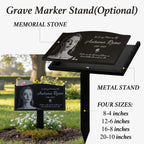 WANGYOU Personalized Headstones, Custom Grave Marker for Cemetery Humans