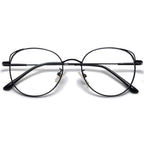 SOJOS Cat Eye Blue Light Blocking Glasses for Woman Hipster Metal Frame Womens Eyeglasses She Young SJ5027, Black Frame/Anti-Blue Light Lens