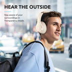 Soundcore by Anker Q20i Hybrid Active Noise Cancelling Headphones, White