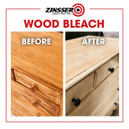 Zinsser Wood Bleach Kit | Lighten Furniture, Floors, Cabinets, Trim | Removes Red Tone | 2-Step Brightening System | 2-Step 8 fl. oz. Kit (16 fl. oz. Total)