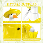 3 Pcs Raincoat Porch Goose Outfit,Summer Lawn Goose Statue Raincoat Costume