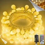 Connectable 43FT 100LED Globe String Lights Indoor, Fairy Lights Plug in
