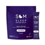 Som Sleep, Calm Sleep Aid Powder Drink Mix, 3mg Melatonin, Magnesium, Vitamin B6, L-Theanine & GABA – Vegan, Zero Sugar, Keto Friendly – Cherry, 30-Pack