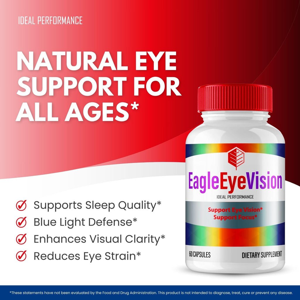 Eagle Eye Vision Eye Health Supplements Capsules, Official Eagle Eye Vision Vitamin Pills - Maximum Strength All Natural EagleEyeVision for Visual Wellness & Crystal Clear Vision Reviews (2 Pack)
