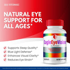 Eagle Eye Vision Eye Health Supplements Capsules, Official Eagle Eye Vision Vitamin Pills - Maximum Strength All Natural EagleEyeVision for Visual Wellness & Crystal Clear Vision Reviews (2 Pack)