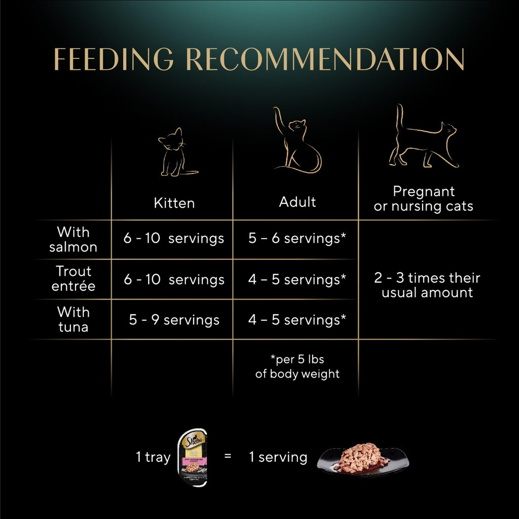Sheba Perfect Portions Cuts Wet Cat Food, Seafood Pack, 2.6 oz, 24 ct