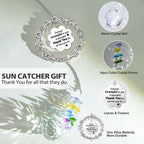 Thank You Gifts for Women, Sun Catcher Gift with Engraved Thank You Message