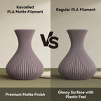 kexcelled Matte PLA Filament 1.75mm，Matte Light Beige PLA 3D Printer Filament 1kg Spool (2.2lbs) with +/-0.03mm Accuracy,Upgraded Tangle-Free Winding for Most FDM Printers