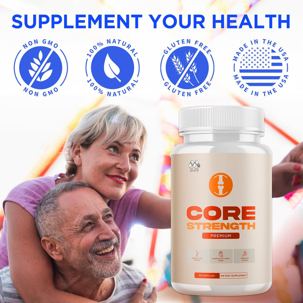 (3 Pack) Core Strength Supplement for Joint Support, Official Core Strength Joint Pills with All Natural Ingredients, Advanced Health & Wellness Support with Max Strength Multivitamins (180 Capsules)