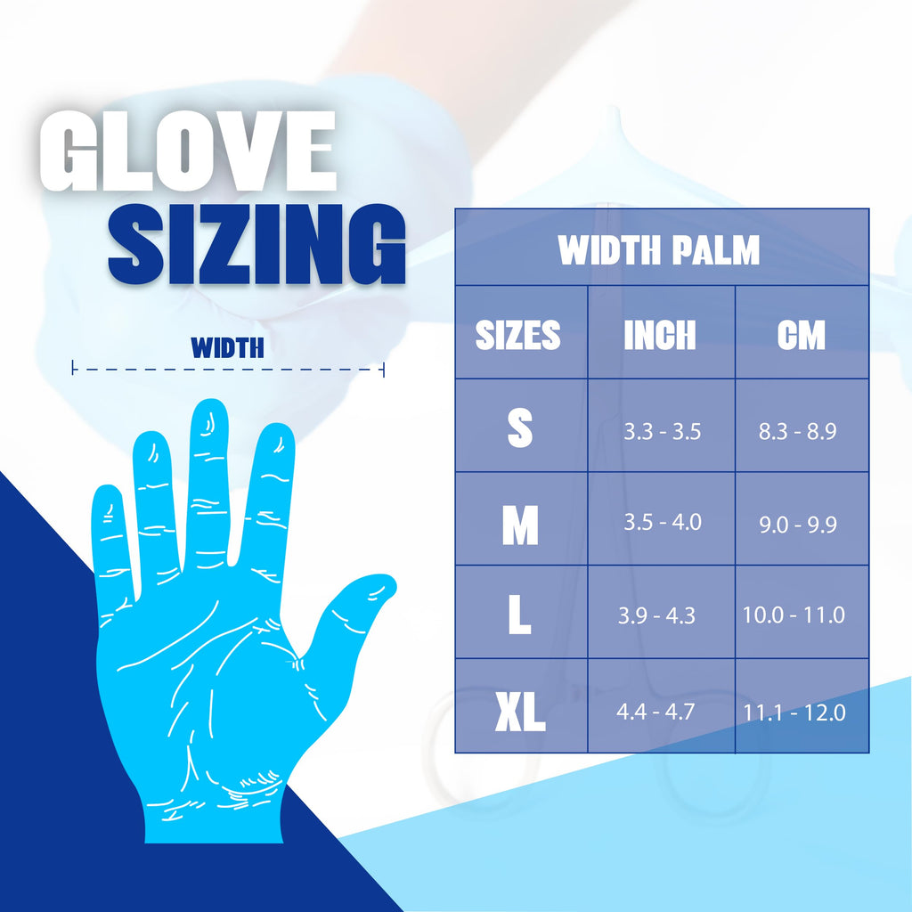 London Labs Synthetic Vinyl Exam Gloves (1000, Large)