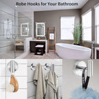 Kruodop Towel Hooks for Bathroom,4 Packs Wall Mount Towel Holder,Black Matte Wall Robe Hook,Stainless Steel Heavy Duty Door Hanger Towel Hook for Kitchen, Bedroom,Hotel,Pool,Coats - Red Bronze