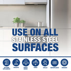 Bar Keepers Friend Stainless Steel Cleaner and Polish Spray (2 x 25.4 oz) Removes Oily Fingerprints, Hard Water Stains, Grime & Food Debris without Scratching or Dulling Appliances & Surfaces