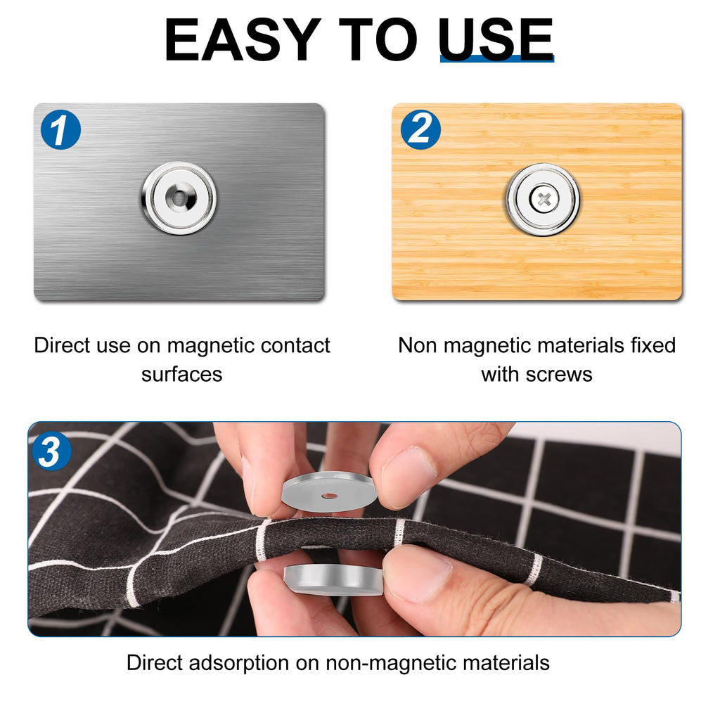 LOVIMAG Magnets Neodymium Magnet 30LBS Strong Heavy Duty Rare Earth 12P