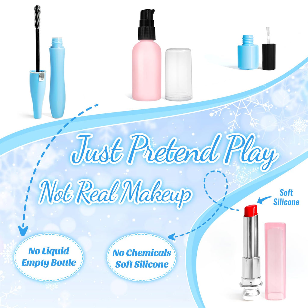 Pretend Play Fake Makeup Set for Kids Toddlers 3-5 5-8