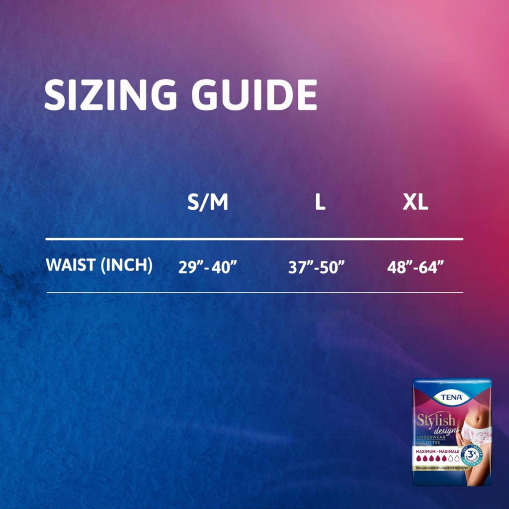 TENA Super Plus Incontinence Underwear for Women, Heavy Absorbency, X-Large, 1 Pack-14 count