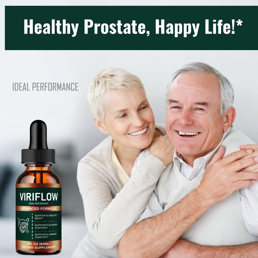 ViriFlow Drops, Official ViriFlow Prostate Health Supplements for Men - Maximum Strength, All Natural Support Droppers for Daily Wellness, Advanced Viri Flow Health Reviews (1 Pack)