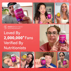 Magnesium Glycinate Gummies 600mg, Non-GMO, Gluten-Free, Magnesium Gummies for Adults & Kids, Sleep, Relaxation & Focus, 3 in 1 Flavor, 60 Count