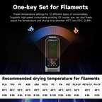 2026 New Official CREALITY Space Pi Filament Dryer, 360° 110W PTC Hot-Air Heating 3D Printer Filament Dryer Box with Fan, Upgraded Filament Dehydrator Storage for PLA ABS PETG PA Filament 1.75 2.85mm