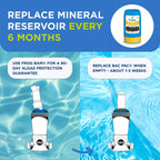 FROG Bac Pac Replacement Chlorine Cartridge for use with Pool FROG Model 5400 and 6100 Cyclers - Prefilled for Easy & Convenient Pool Sanitizing & Water Care - 1 Pack