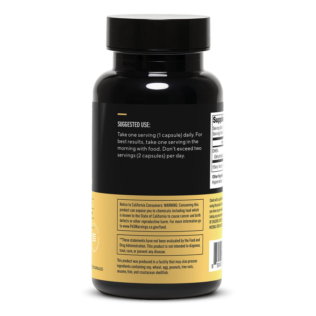LEGION DHEA 50mg Supplement for Men & Women – Supports Hormone Balance & Wellness, Helps Maintain Energy, Immune System & Bone Strength, Naturally Sweetened, Non-GMO, Gluten-Free (120 Servings)