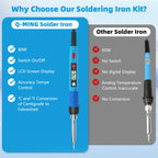 Soldering Iron Kit, 80W 110V Upgraded Digital Electric Soldering Kit with LCD Display, 39-in-1 Adjustable Temperature Welding Tool for DIY Appliance
